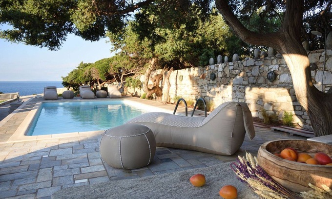 Paros Villa | Executive Paros Villa | 5 Bedrooms | Villa Beachfront Supreme | Beachfront Sea.