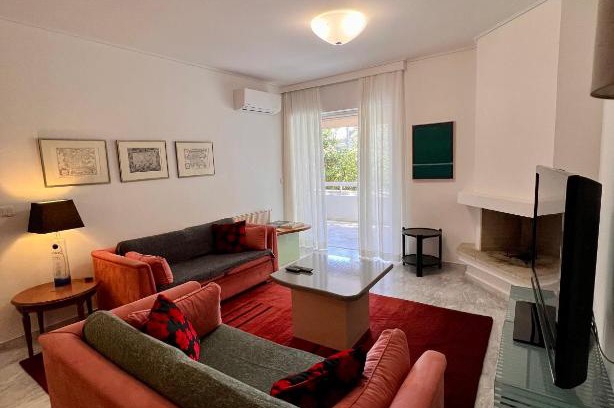 Khalandrion Apartment | Red Apartment wt Indoor Parking near Marousi Hospitals, by PromosHomes