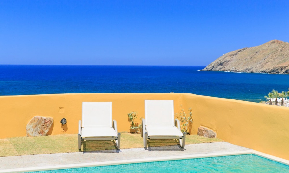 Panormos Villa | Villa Almira Large Private Pool Walk to Beach Sea Views A C Wifi Car Not Required - 2080