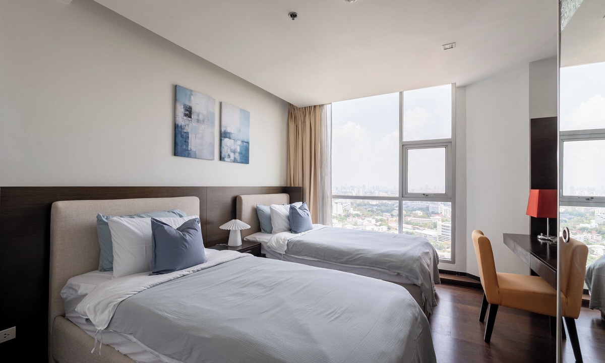 Sathorn Apartment | Midcentury 2BR apt w/WiFi, turntable, game console in CBD Bangkok