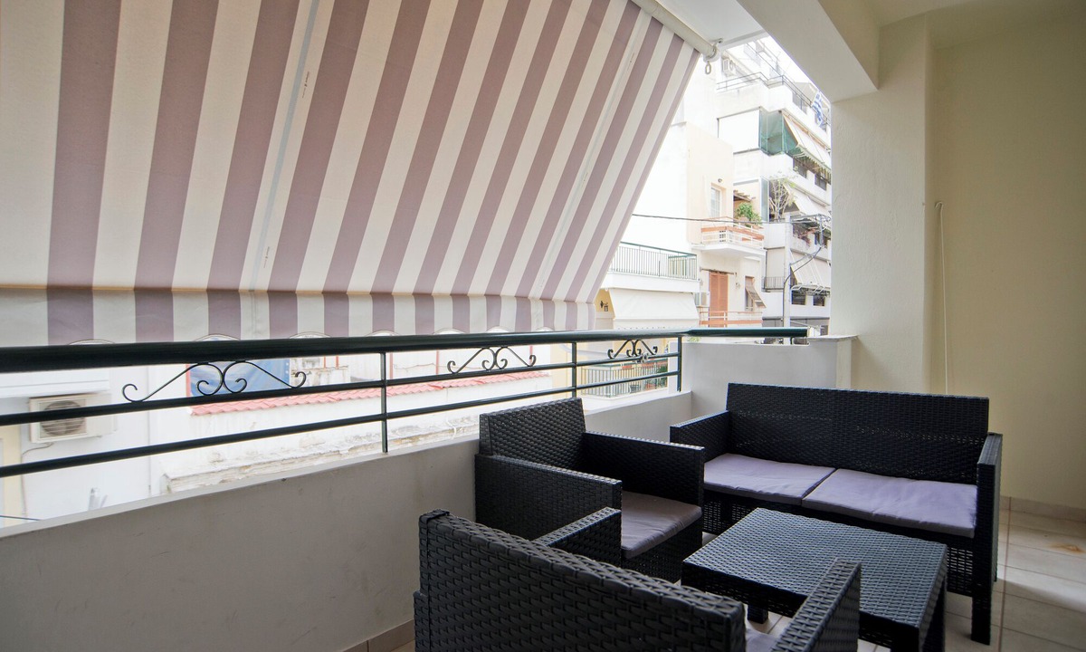 Peiraiki Apartment | Denimou Home Luxurious 2BR Fully Equipped, Balcony