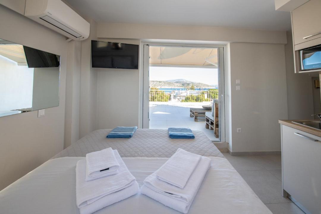 Varkiza Apartment | RoofTop Sea View Cabin