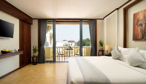 Deluxe Double Room with Balcony & Pool View