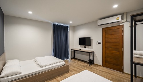 Family Room With Shared Bathroom
