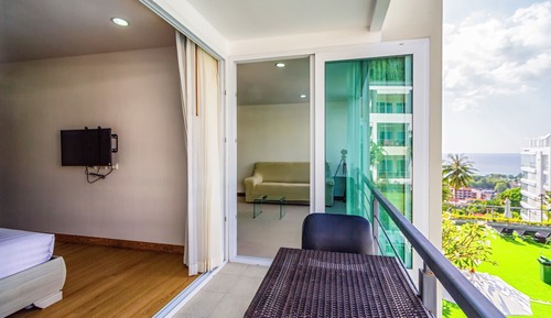 Deluxe Condo, 1 Bedroom, Kitchen, Sea View