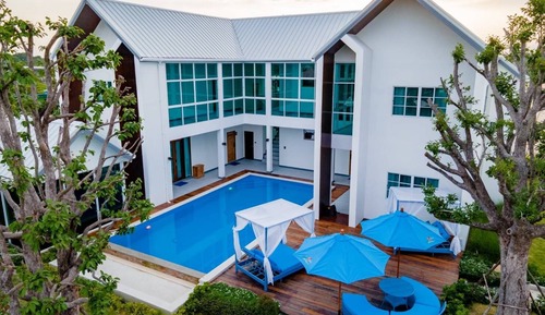 Grand Double Room, Balcony, Pool View