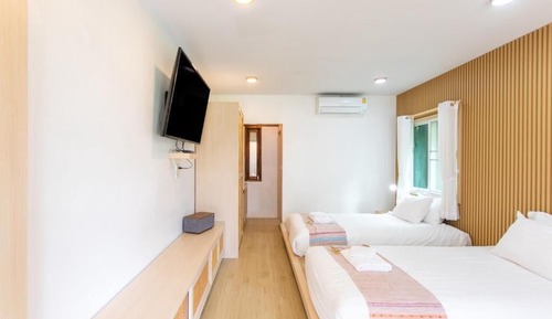 Japanese-style Villa, 2 Twin Beds, Non Smoking, Garden View