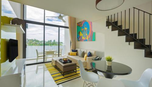 Two-bedroom Loft Suite with Lagoon View