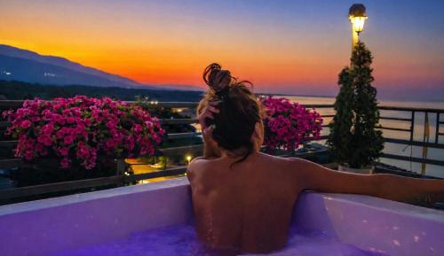  Horizon Split-Level Suite with Rooftop Jetted Tub – Sea View