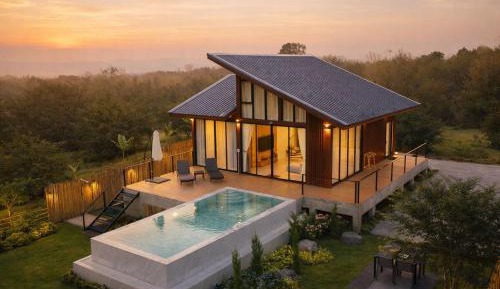 Villa with Garden View