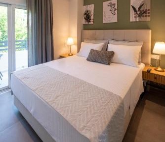 Deluxe One-Bedroom Apartment with Garden View