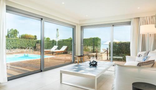 Beachfront One Bedroom Villa Emmelia with Private Pool