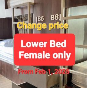 Bunk Bed in Female Dormitory Room  