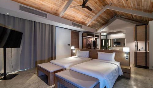 Two-Bedroom Oceanview Pool Villa with Schedule Boat Transfer