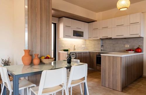 Vathianos Kampos Villa | Alice On The Rocks Villa with Sea View, Wi-Fi, and Air Conditioning