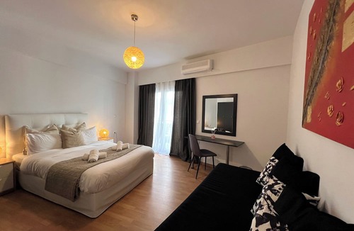 Exarhia Apartment | Allure Suite 1 Modern Downtown Comfort. Walk to all the major sights of Athens.