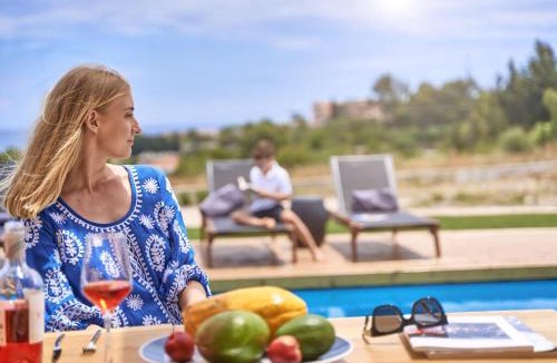 Kallithea Villa | Luxury Rhodes Villa Amina Villa Sea View Private Swimming Pool