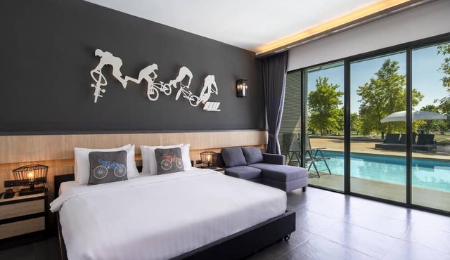 The VELO'S hotel and BMX Pump Track
